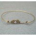 Two Birds on Branch Bangle Bracelet