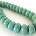 Turquoise Magnesite Rondelle Beads 15x9mm - 20 beads