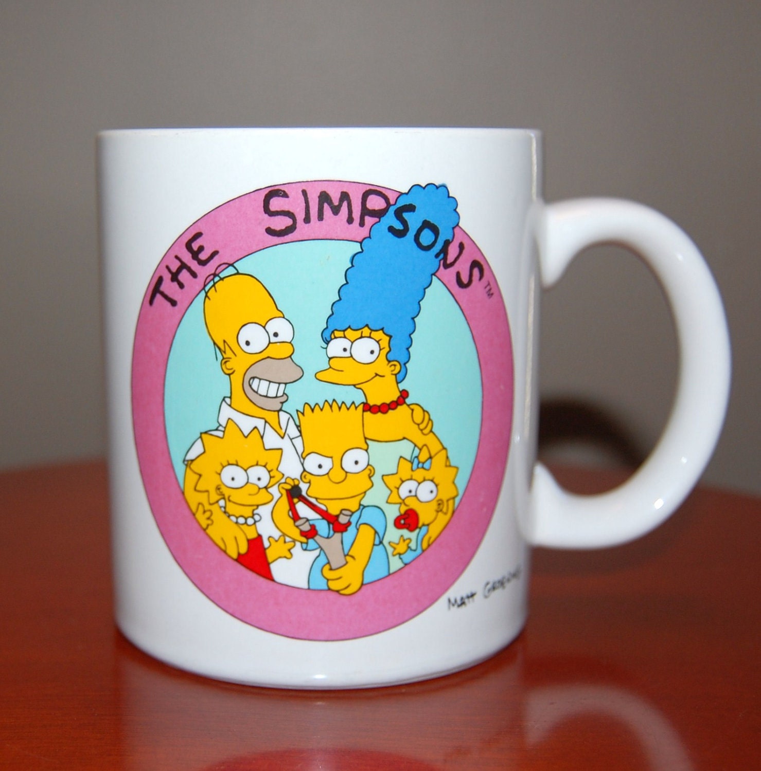 1990 The Simpsons Ceramic Mug