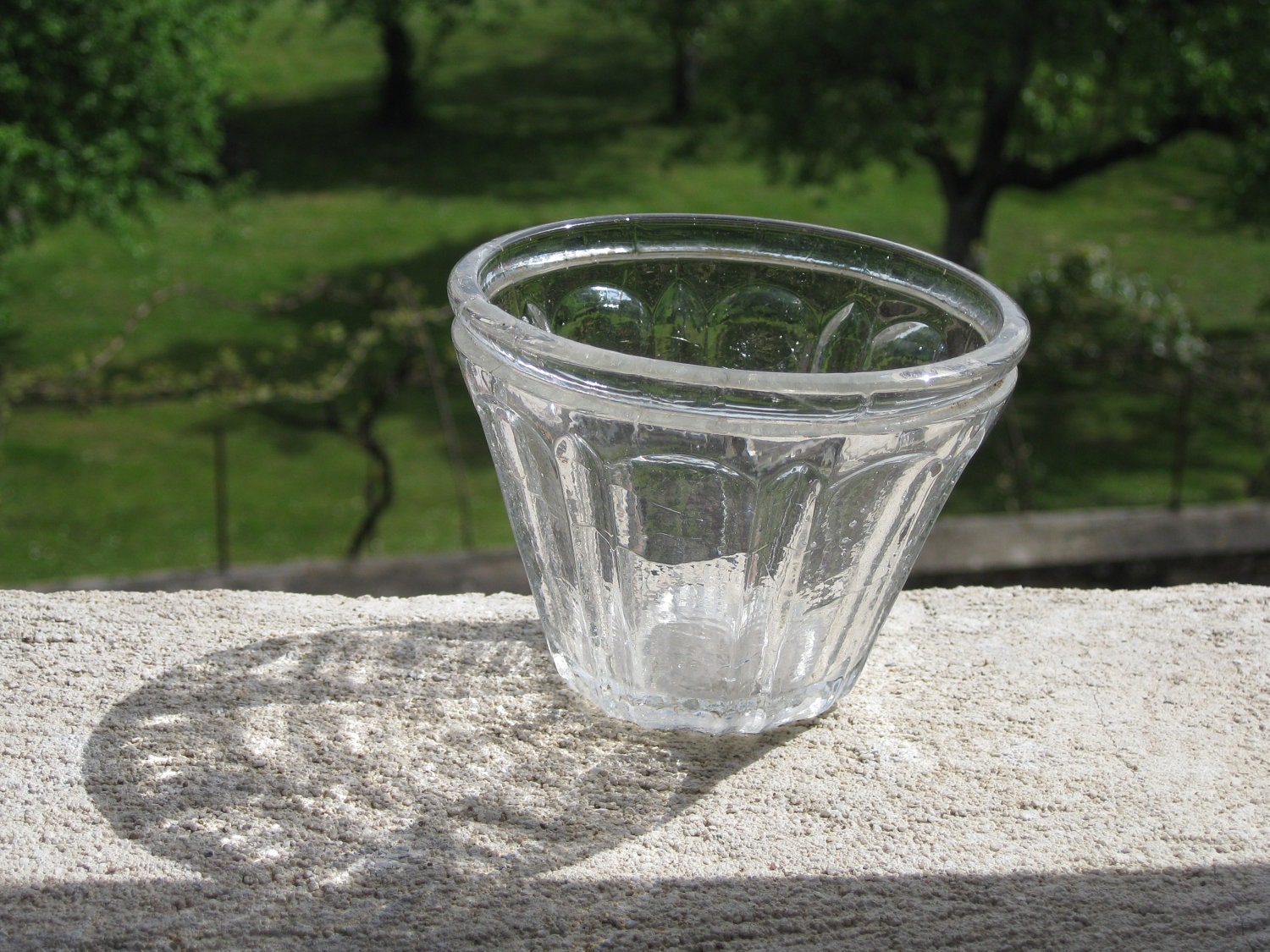 antique French jelly jar