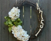 Wreath, Door Wreath, Floral Wreath, Outdoor Wreath, Front Door Wreath, Address Wreath