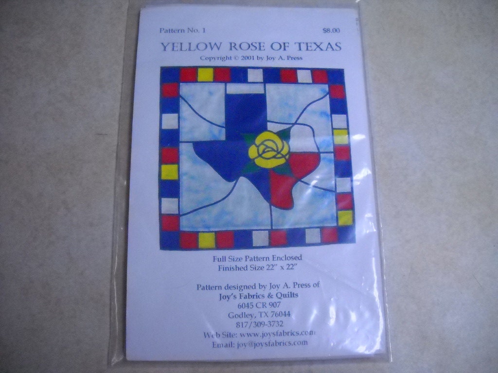 quilt-pattern-yellow-rose-of-texas-satined-by-thriftyfabricsetc