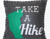 Take a Hike Vermont Eco Felt Pillow