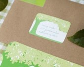 First Birthday Garden Party Address Labels: "ONE to Grow On"