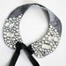Alexa - Peter Pan Collar Bib Necklace Rhinestone Accents