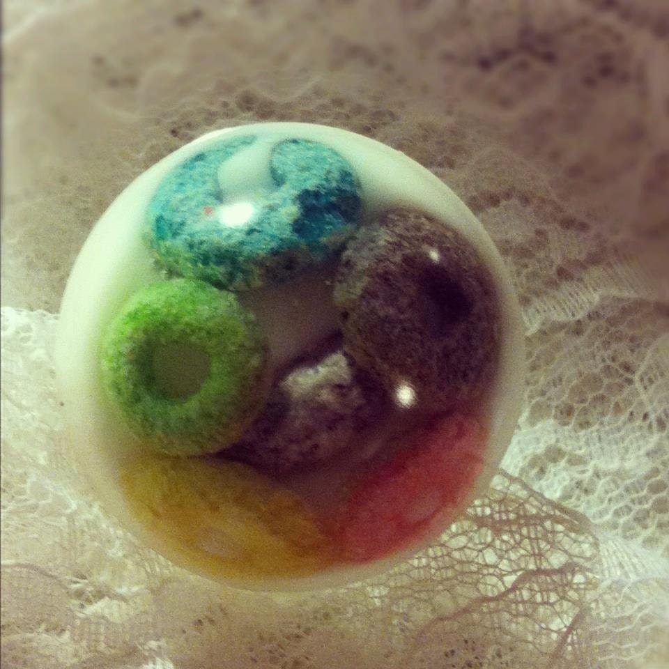 Jumbo Milk and Cereal Dome Resin Ring
