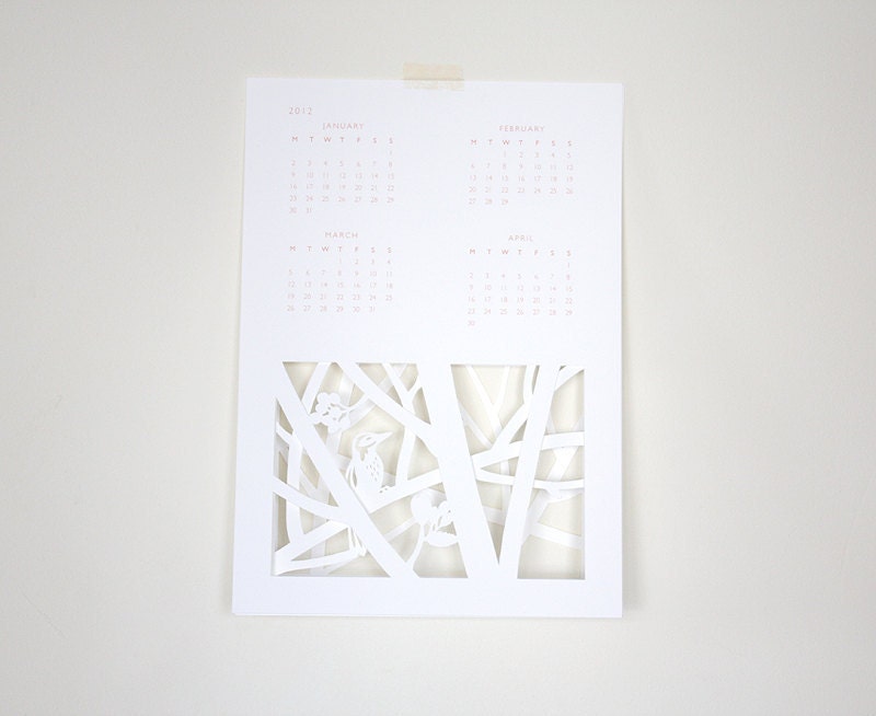 2012 papercut calendar