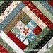 Quilted Table Runner, patchwork Quilted Table Runner, Winter Table Runner