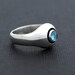 Core ring - sterling silver ring with cabochon