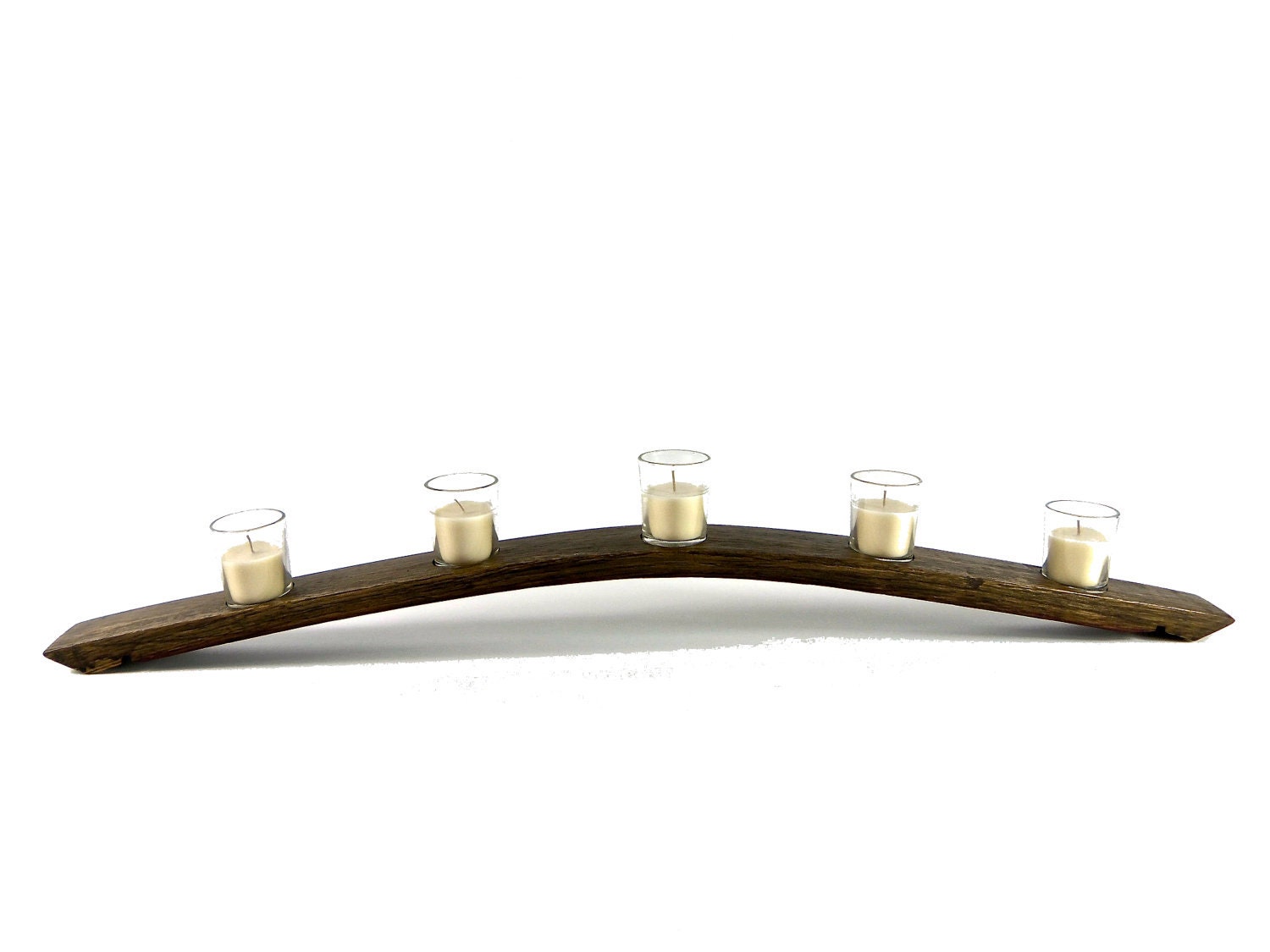 Items similar to Wine Barrel Stave Votive Candle Holder on Etsy