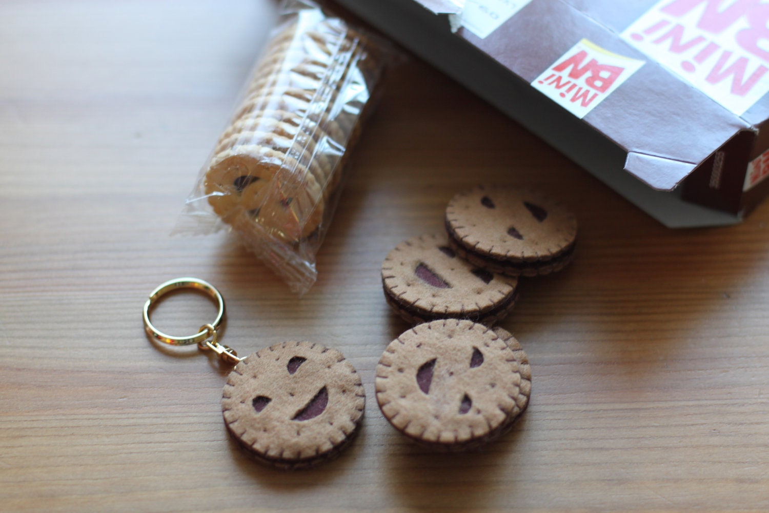 Kawaii keychain / Porte clé Biscuit pour les fanas du goût