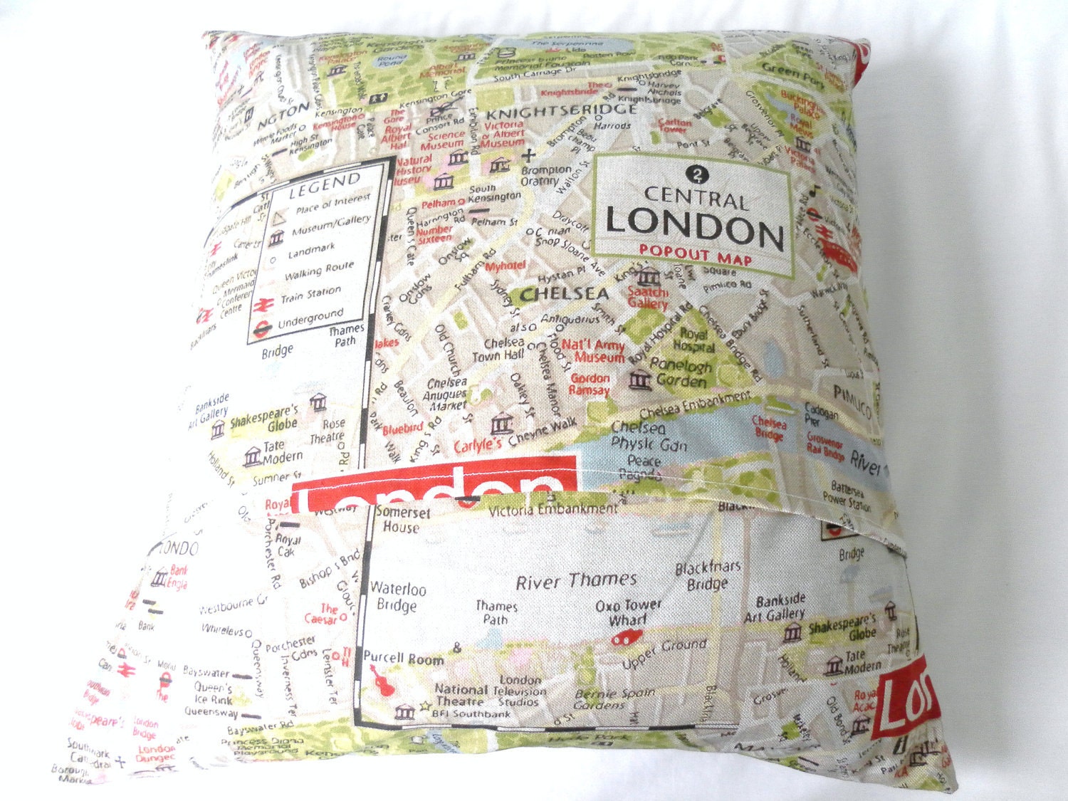 London Map Cushion