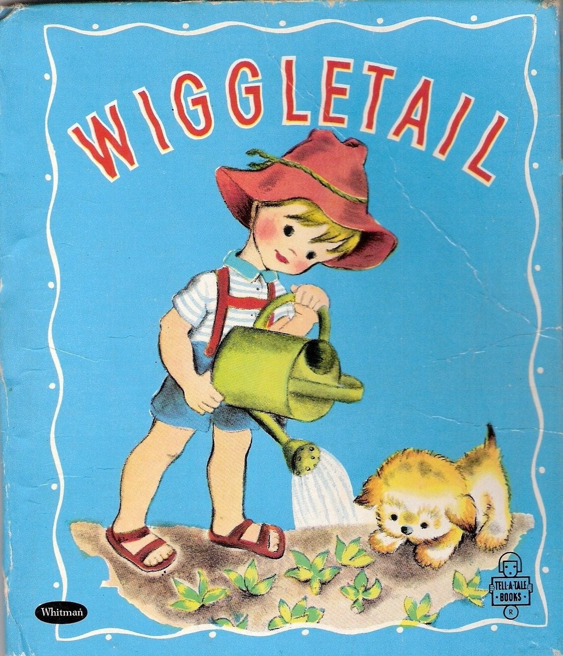 WIGGLETAIL Vintage Whitman Tell A Tale Childrens Book Illustrated by Charlie 1944
