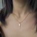Delicate simple everyday brass revolver gun gold necklace chain