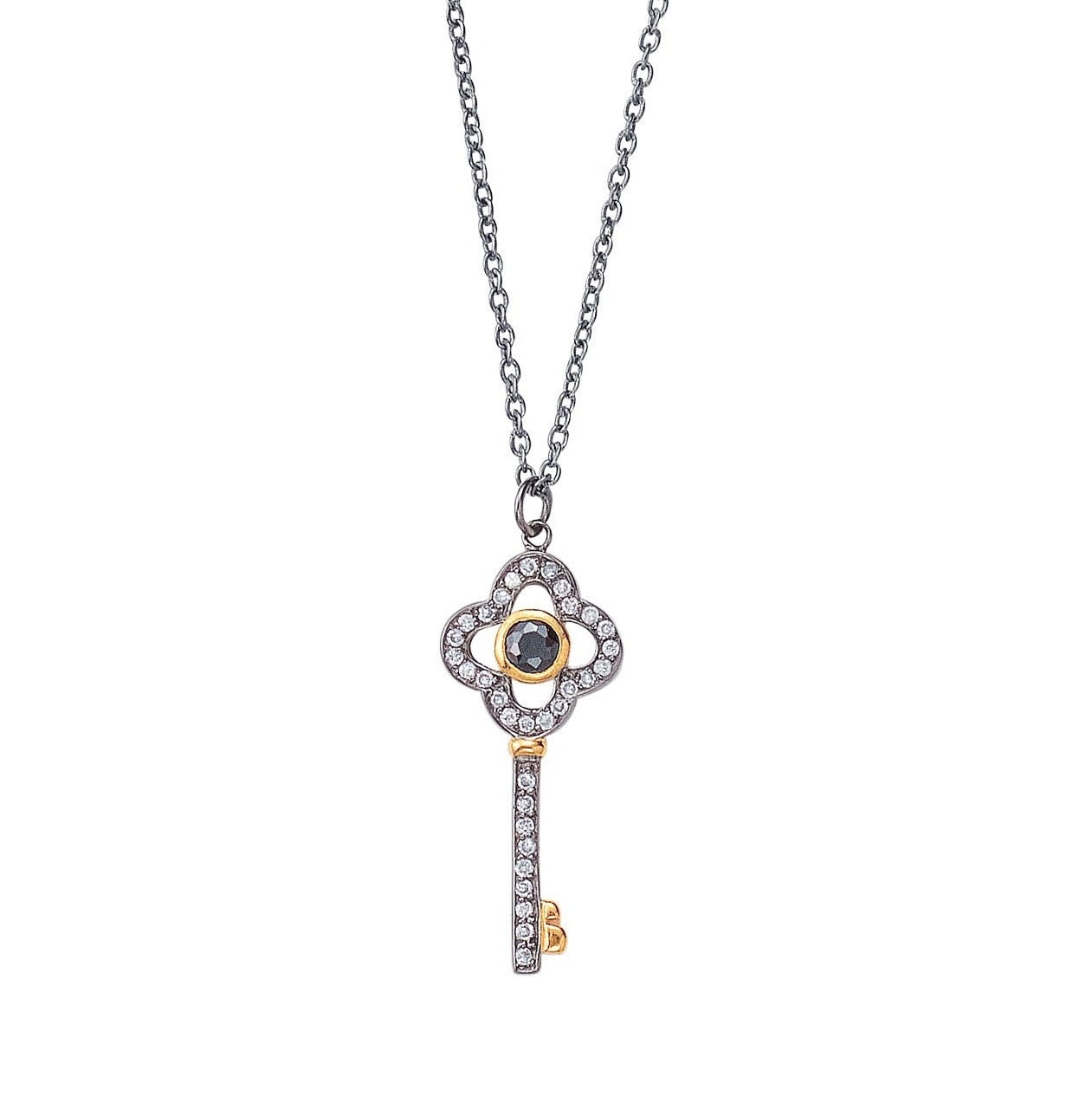 Clover Key Necklace