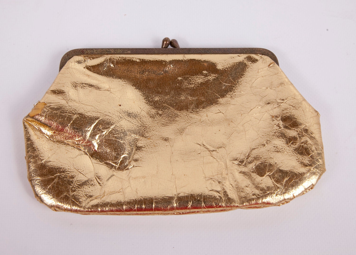 Vintage Gold Clutch Coin Purse shiny