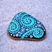 Turquoise Happiness / Painted Rock / Sandi Pike Foundas