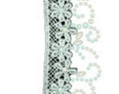Nature Garden Lace and Crystals Self Adhesive Sticker Flourish by Prima Marketing. Item number 554200