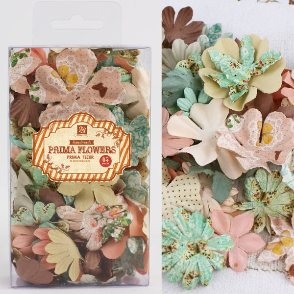 Fairy Belle Essentials Petals Mulberry Paper Flowers by Prima Marketing