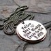 Handstamped Horse Cowgirl- Equestrian-Follow Your Heart Pendant Necklace-Mixed Metals