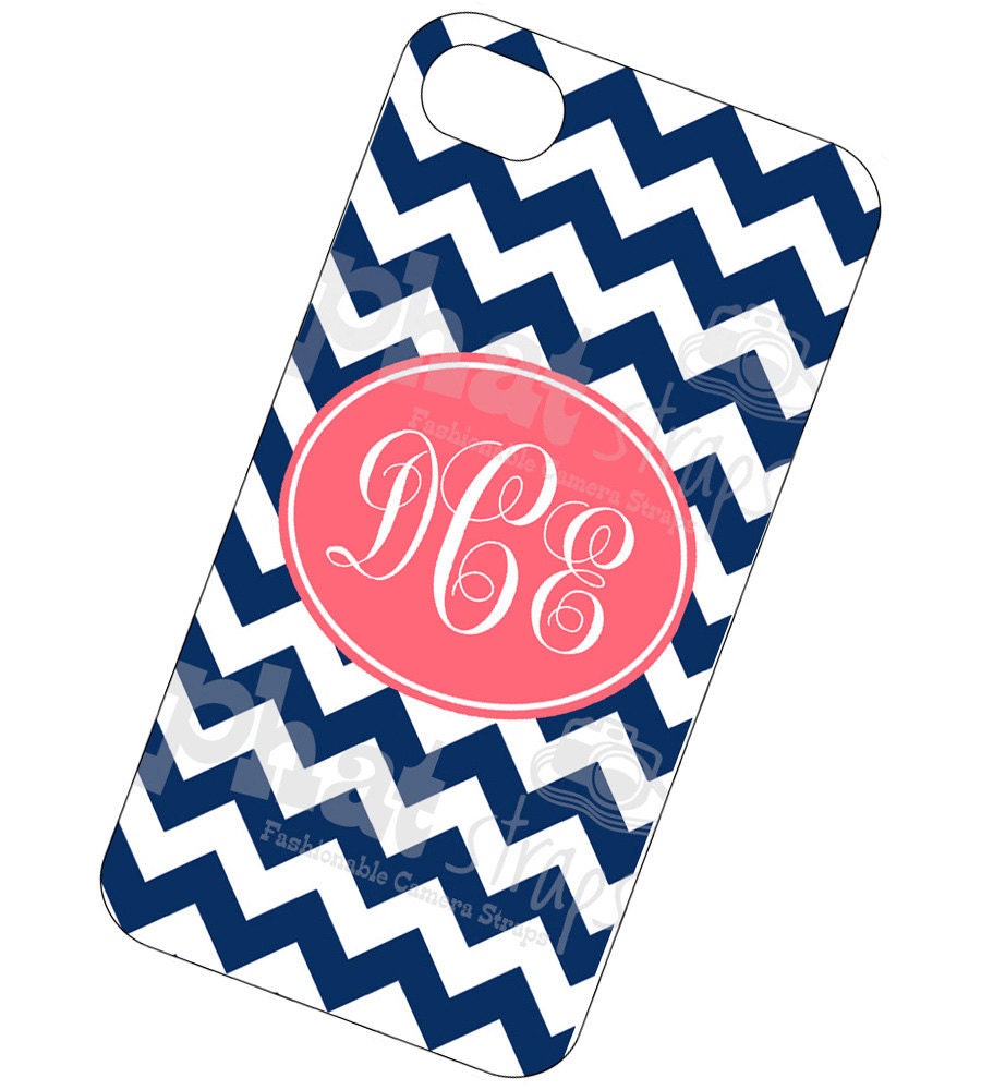 Monogrammed Iphone case 4 and 4s - Sailboat Chevy cell phone case