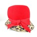 Women's Red Wool Hat with Bow - Neumann Endler Inc. Luxor