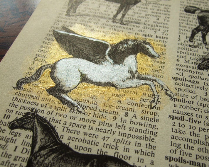 DECORATIVE ART, HORSE Decor Horse Wall Art Horse Illustration Horse Drawing Horse Lover Gifts Book Page Print - What's Wrong with the Horses