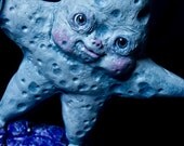 Star. Make a wish.Glow in the dark. Ooak art gothic doll