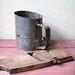 Vintage Bromwells Flour Sifter and Wood Vegetable Slicer Instant Collection Vintage Kitchen Decor Primitive Farmhouse Rustic