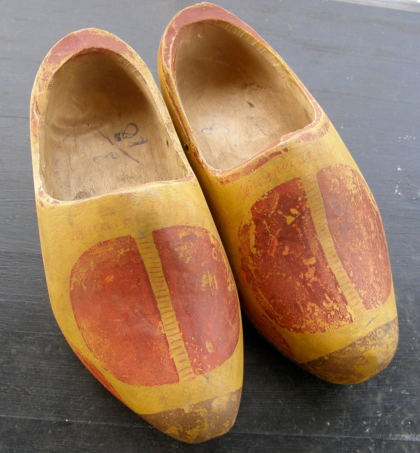 Dutch Wooden Shoes - Pair - Childs Wooden Clogs