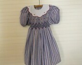 Vintage Girl's Dress with Crinoline Skirt, Size 4 T