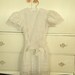 Vintage Girls Dress, White Cotton Girls Dress Size 6