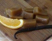 Vegan Organic Vanilla Orange Creamsicle Caramels