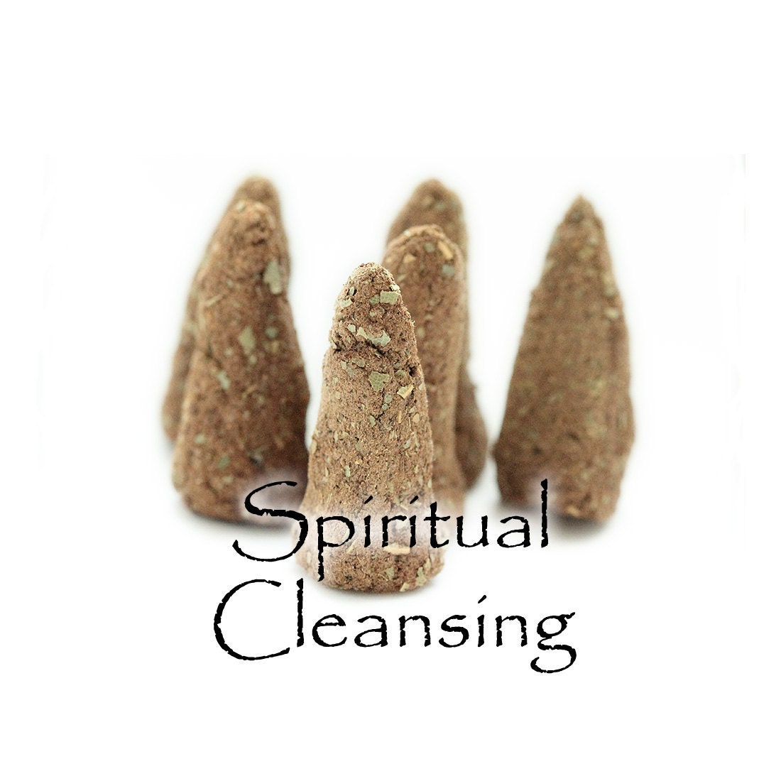 Artisan Hand Made Incense Cones, Spiritual Cleansing Blend, Set of 6