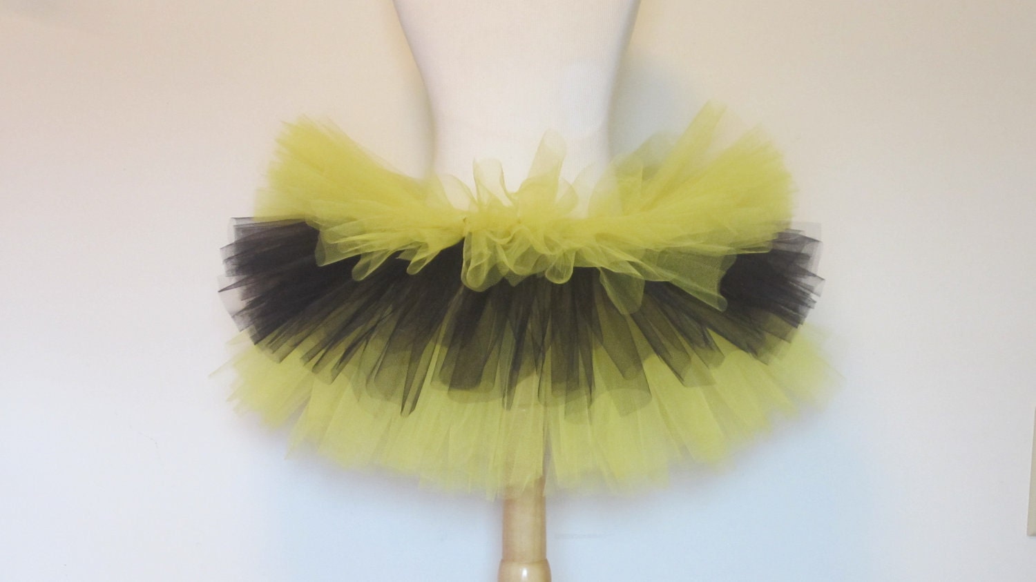 Bumble Bee Tutu Skirt Black Yellow Custom Girls Baby Toddler Honey Bee Halloween Dance Costume Sewn by American Blssoms