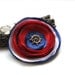 nautical brooch fabric brooch navy red white