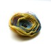 Fabric Flower Brooch - Flower Brooch - Handmade Fabric Brooch - Yellow Blue Orange