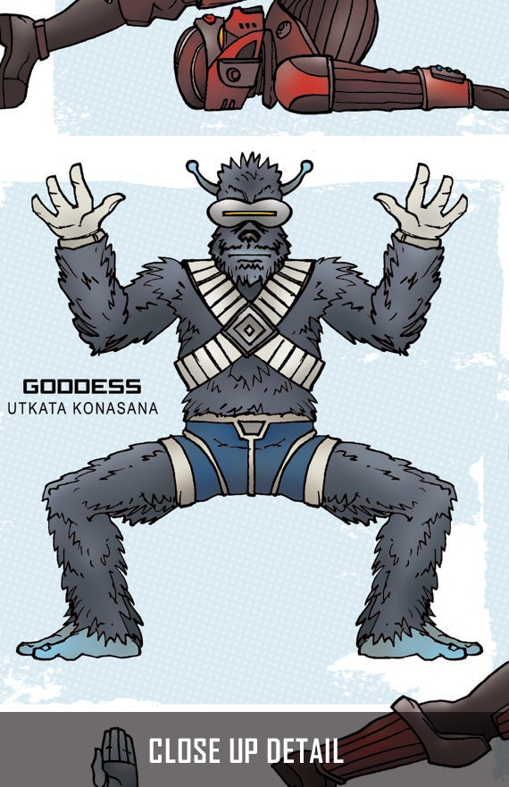 Sci-Fi GALAXY YOGA Super Pop Art Print 11x17 by Rob Osborne