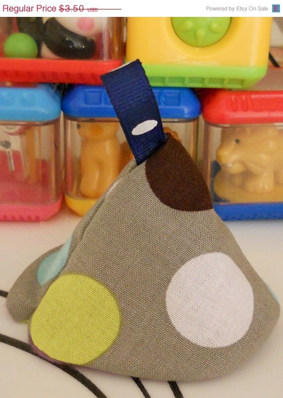 Close Out Sale Pee Pee Tee Pee's - Gray with Color Dots  Set of 2