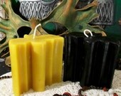 Bat Beeswax Pillar Candle
