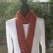 Necklace Skinny Infinity Eternity Cowl Scarf Copper Cluster Crochet MADE TO ORDER