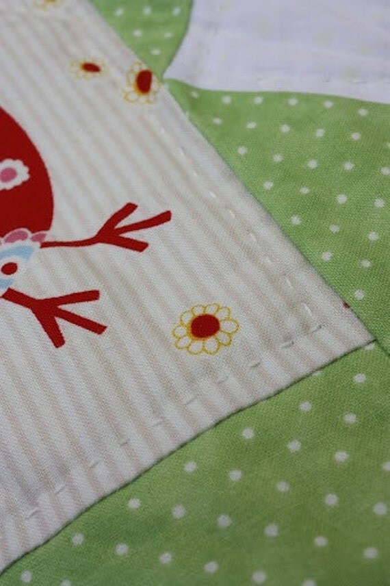 Sweet Little Birdie Cot Quilt