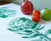 Pure CottonTea Towel with Artichoke Print
