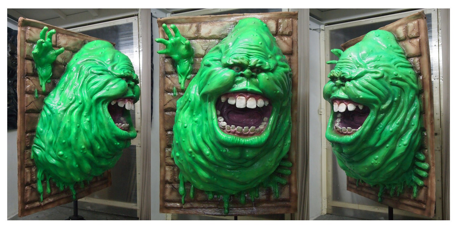 Life Size Ghostbusters Slimer 3D Wall Art Scale 1:1 Prop