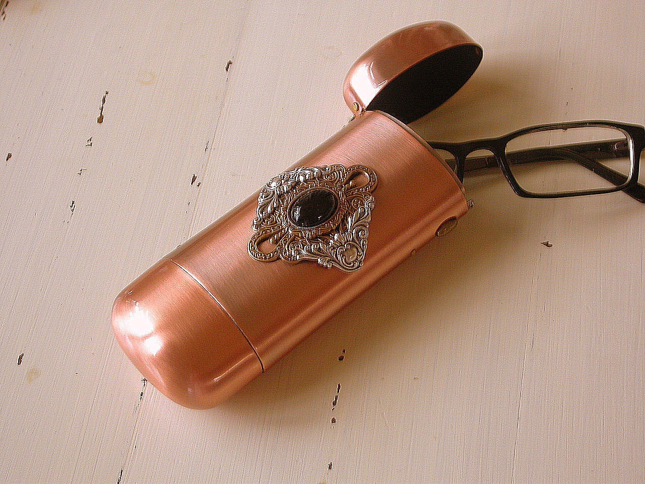 Victorian Gothic Copper Eyeglass Case -  Eye wear Accessories