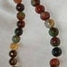 Gorgeous multi colored one of a kind agate stone beaded necklace