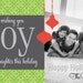 Custom Personalized Christmas Photo Card, Green, Vintage