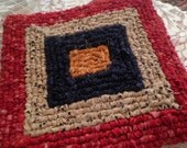 Pot Holder Red White And Blue Stars And Stripes Christmas  Americana - Hot Pad - Handmade- Kitchen  Decor