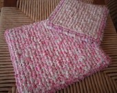 Spring Pot Holders / Trivet Set  Victorian Pink  Shabby Chic Kitchen