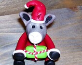 Donkey santa ornamnet